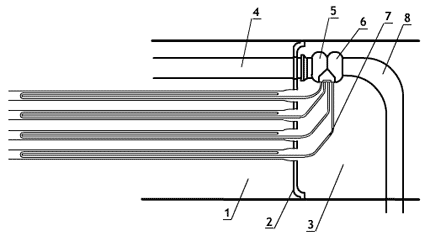 Schemat budowy przegrzewacza pary
